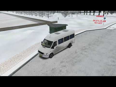 Видео: OMSI 2 MB Sprinter 412D Новосибирск маршрут 327