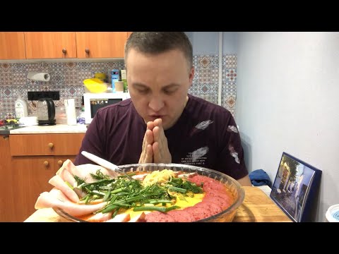 Видео: Чан рамен mukbang МУКБАНГ eating