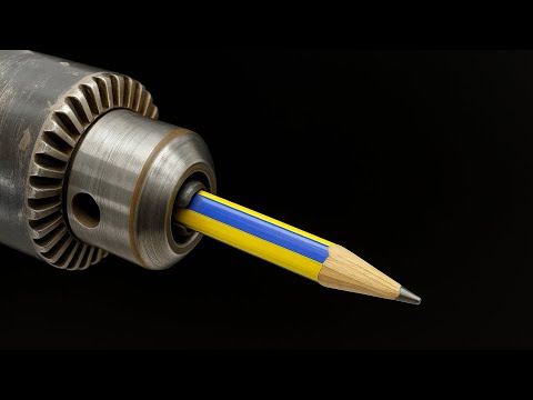 Видео: Вставьте КАРАНДАШ в ДРЕЛЬ и увидите невероятный результат 😱