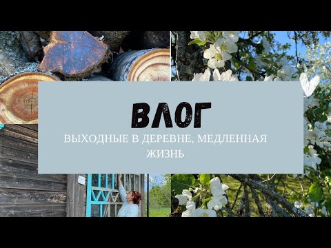 Видео: Влог, выпуск 2. Выходные в деревне, строим дом, катаемся на велосипедах. Медленная жизнь.
