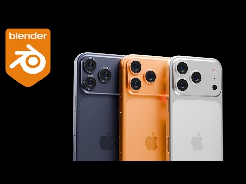 Видео: Учебное пособие по моделированию твёрдых поверхностей в Blender — iPhone 17