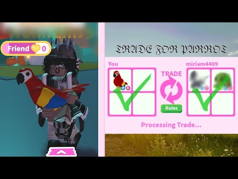 Видео: Что дадут за попугая в 2025 году? | Adopt me | Ушла в луз 😭