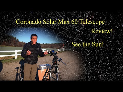 Видео: Обзор телескопа Coronado SolarMax 60 мм — наблюдайте за Солнцем безопасно!