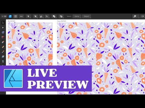 Видео: Предварительный просмотр узора в Affinity Designer ★ Пошаговое руководство по созданию векторного...