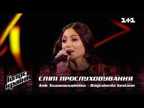 Видео: Алие Хаджабадинова — "Bagcalarda kestane" — выбор вслепую — Голос страны 12