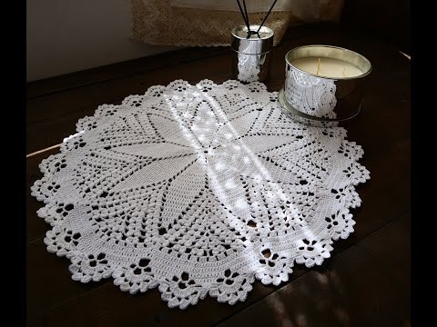 Видео: Простая вязаная крючком салфетка (ЧАСТЬ 3) ❄️ Easy Crochet Doily (PART 3) Tutorial For Beginners