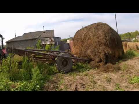Видео: ✔Затягиваем зарод 🔴 с помощью лебёдки на стоговоз