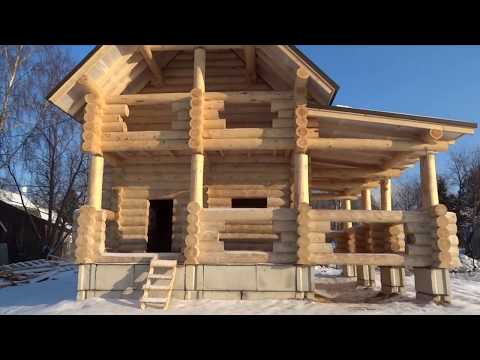 Видео: Сруб дома 6х8+3
