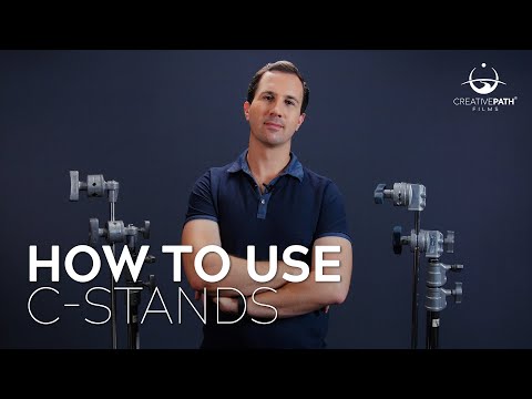 Видео: Как использовать C-Stand? Что такое C-Stand? | Методы освещения в кино