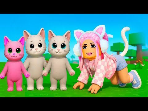 Видео: КОТЯТА В РОБЛОКС! ПОЙМАЛА ГИГАНТСКУЮ РЫБУ - КОПЛЮ НА РЕДКОГО КОТА | Kitten Game