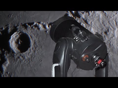 Видео: Исследование Луны в режиме реального времени с помощью любительского телескопа