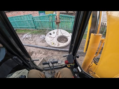 Видео: Работа на мини экскаваторе. Станица Обливская. Komatsu pc50uu-2E.