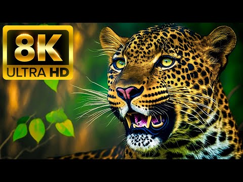 Видео: Величайшие животные 8K Ultra HD со звуками животных (красочно динамично)