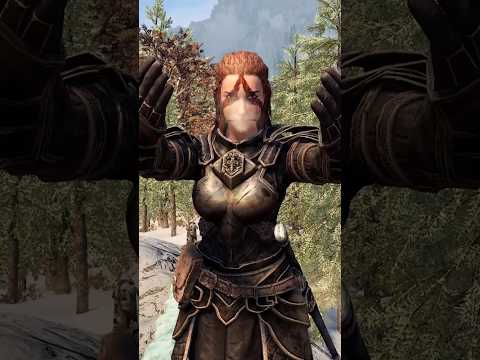 Видео: ЭБОНИТОВЫЙ ВОИН ЖЕНЩИНА?! #skyrim #tesfan #shorts