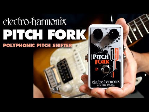 Видео: Полифоническая педаль изменения высоты тона Electro-Harmonix Pitch Fork (демонстрация Билла Руппе...