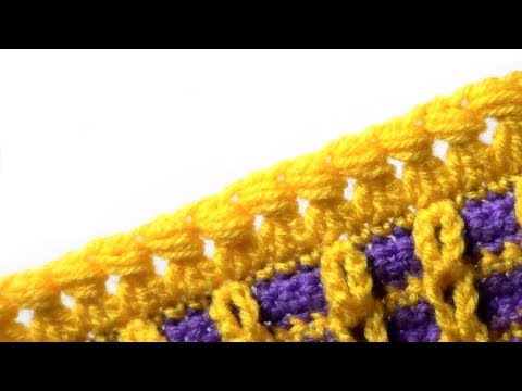 Видео: Ажурная кайма с пышными столбиками