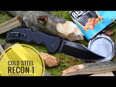 Видео: Тест Cold Steel Recon 1 Clip после переточки / test