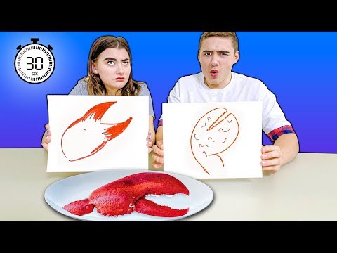Видео: КТО ХУЖЕ НАРИСУЕТ за 30 секунд ТОТ ЭТО СЪЕСТ ЧЕЛЛЕНДЖ !