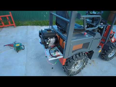 Видео: миниПогрузчик Гибридный♥️??? Установка Генератора