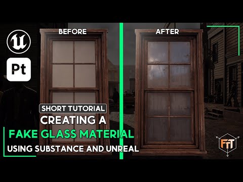 Видео: Создание искусственного материала стекла в Substance 3D Painter и Unreal Engine