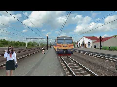 Видео: ZDSimulator, ЭПЛ2Т + ZTE v. 3.7 (тест на станции Акимовка)