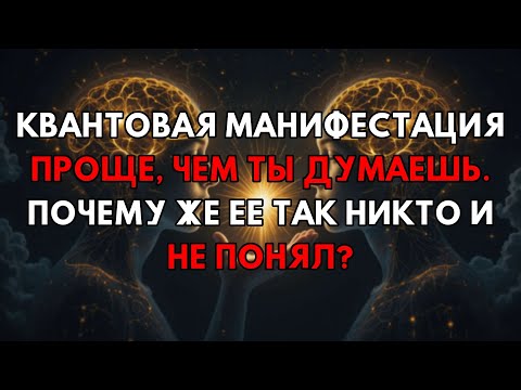 Видео: Квантовая Манифестация Удивительно Проста: Вот Почему Вы Не Понимаете Её!
