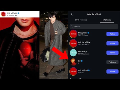 Видео: 1 минуту назад! Тэхён из BTS стал мировым амбассадором TIRTIR. Все СМИ в шоке!