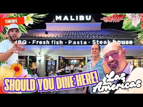 Видео: Входит ли MALIBU в наш список ЛУЧШИХ мест для ужина на Тенерифе? Давайте заглянем!
