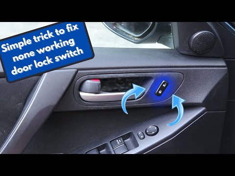 Видео: Один простой трюк для ремонта выключателя замка двери Mazda 3
