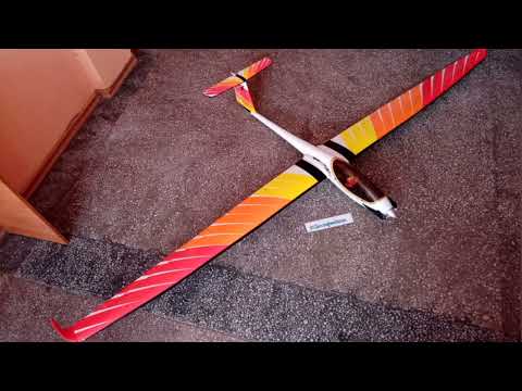 Видео: Сборка, установка оборудования, декорирование планера VOLANTEX RS ASW28