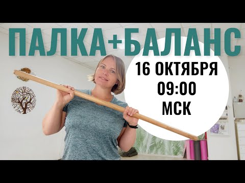 Видео: Упражнения с палкой + на баланс