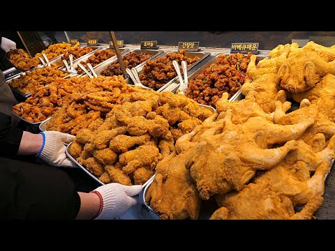 Видео: Люди по всему миру в восторге! Супервкусная корейская курица — Топ-5 / Корейская уличная еда