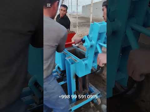 Видео: Гидравлический станок для производства кирпича 220волт