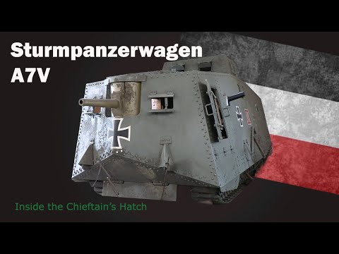 Видео: Внутри командирского люка: Sturmpanzerwagen A7V