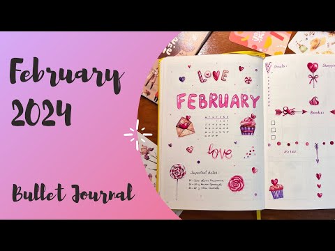 Видео: Plan with me february 2024 | Развороты на февраль BuJo