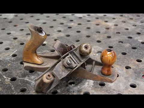 Видео: Реставрация старого рубанка  СССР  в кузнице,restoration of the old plane of the USSR