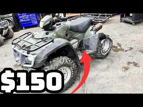 Видео: Можно ли спасти этот сгоревший квадроцикл?