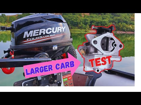 Видео: Тест карбюратора Mercury 3,5 л.с. большего размера и легкосплавного винта