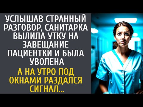 Видео: Услышав странный разговор, санитарка вылила утку на завещание пациентки и была уволена… А на утро…