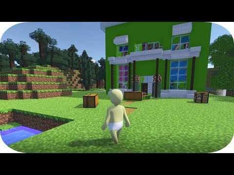 Видео: НУБИК МАКСИМКА ПОПАЛ В ПЛАСТИЛИНОВЫЙ МИР МАЙНКРАФТА HUMAN FALL FLAT ТРОЛЛИНГ ПЭНН