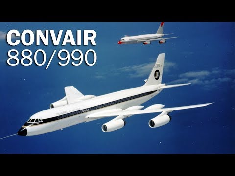 Видео: Convair 880/990 Coronado - попытка стать быстрее всех