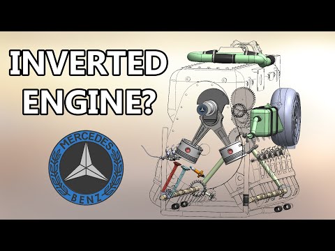 Видео: ПЕРЕВЕРНУТЫЙ V12 🤯 Зачем!?!? - 3D-анимация - Двигатель DB 600 // Daimler Benz