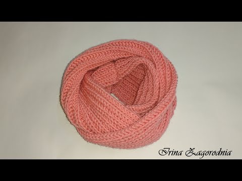 Видео: Снуд спицами.Детский снуд-кораловый риф