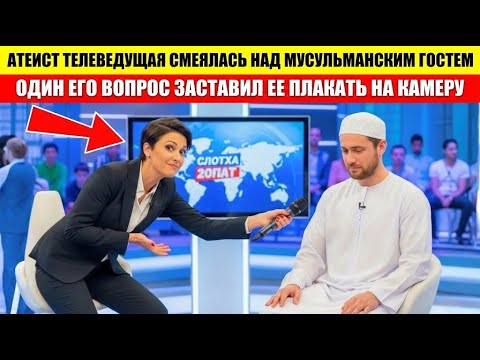 Видео: Атеист-ведущий высмеял мусульманку в прямом эфире — один его вопрос лишил её дара речи