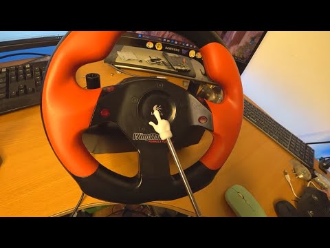 Видео: Модификация Logitech Wingman Formula GP готова на 96.6%. Задел под **** градусов.