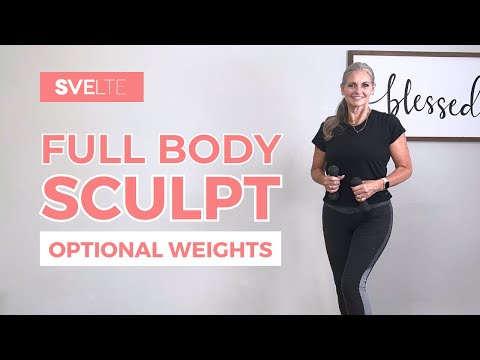 Видео: Full Body Sculpting | Все упражнения стоя, дополнительные веса | Тренировка для сжигания жира дома