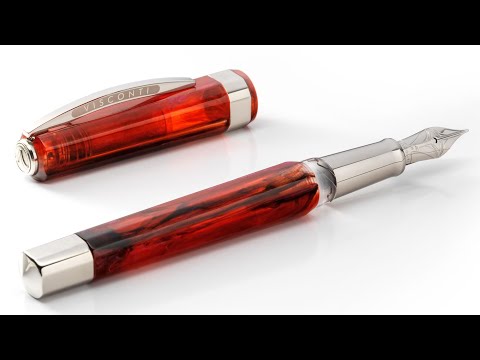Видео: Обзор перьевой ручки Visconti Opera Demo Carousel Red Velvet
