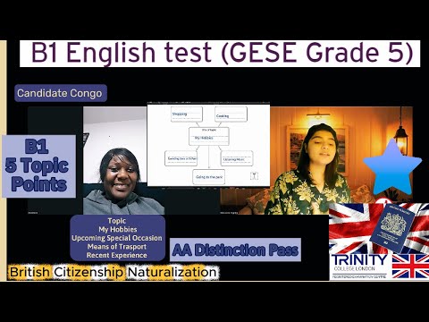 Видео: Тест по английскому языку B1 (GESE, 5 класс) | Британское гражданство SELT | Тринити-колледж Лонд...