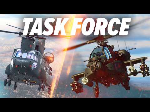 Видео: AH-64 Apache и CH-47 Chinook на поле боя | DCS World