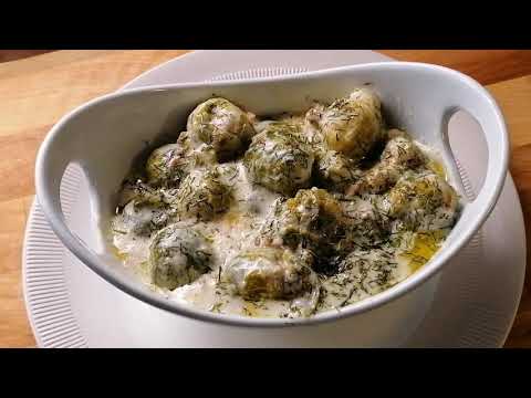 Видео: БРЮССЕЛЬСКАЯ КАПУСТА В СМЕТАННОМ СОУСЕ  #брюссельскаякапуста #вкуснаябрюссельскаякапуста #ППрецепт